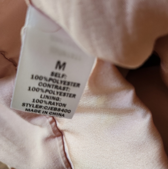 ELODIE M Delicate Bomber Jacket Pastel Pink Mermaid Puffer Kawaii Cute Soft Coat - Picture 7 of 7